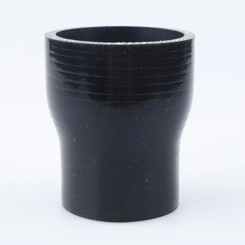 Vista 46 de AC PERFORMANCE ID de 1" a 1/2" (25mm a 13mm) Manguera de silicona recta reductora de 3 capas reforzada negra, 3" de longitud Negro