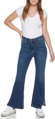 Vista 2 de Calvin Klein Women's High Rise Flare Jeans