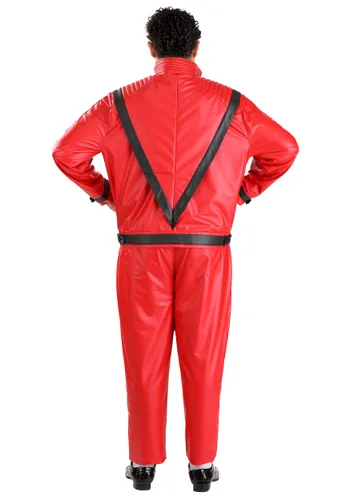 Vista 2 de Disfraz premium de Michael Jackson Thriller para hombre talla plus Multicolor