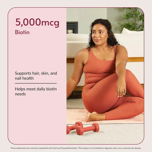 Vista 5 de Bariatric Advantage Biotina 5,000 mcg - para pacientes de cirugía bariátrica - Mini cápsulas fáciles de digerir - Suplemento de biotina - Soporte