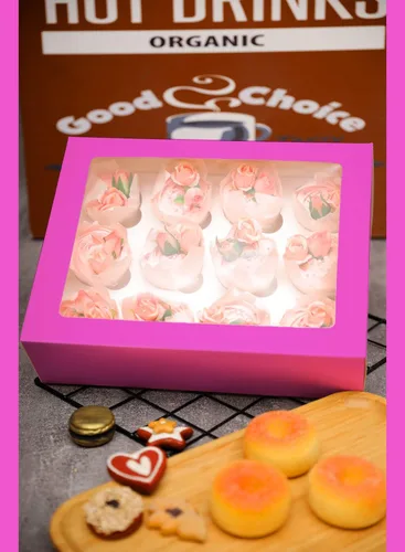 Vista 6 de Bakepacker Contenedores para 12 Cupcakes 10-Paquetes Caja de Cupcakes Roland Transportador de Cupcakes, 12 Cajas para Cupcakes con Ventana