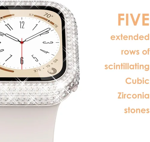 Vista 79 de Surace Bling - Carcasa con protector de pantalla para Apple Watch Series 3, 2, 1 de 1.496 pulgadas