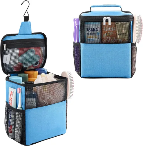 Vista 15 de Lifewit Bolsa Organizadora de Ducha de Malla Portátil Artículos Esenciales para Dormitorio Universitario Canasta Tote Organizadora para Baño