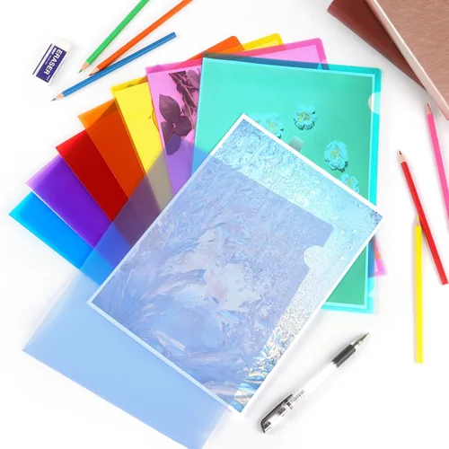 Vista 7 de Tamaki 16 paquetes de fundas transparentes de plástico para carpetas, fundas de plástico para documentos, fundas de papel transparentes con chaqueta