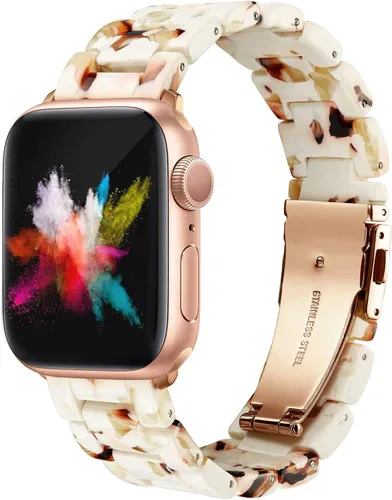 Vista 9 de Wongeto Correa de resina ligera, compatible con Apple Watch Band de 1.575 pulgadas, 1.496 pulgadas, 1.614 pulgadas, 1.654 pulgadas, 1.732 pulgadas