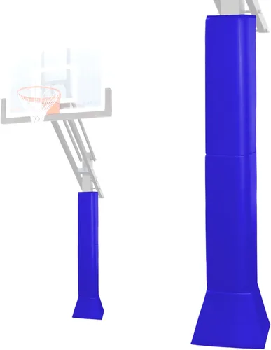 Vista 17 de Katop Almohadilla cuadrada para bastón de baloncesto, acolchado de poste protector resistente para poste de 5 x 5 pulgadas, poste y base de 6 x 6