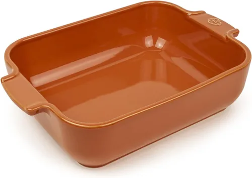 Vista 3 de Peugeot - Appolia Plato rectangular para horno - Panadero de cerámica con asas - Azul, 8 x 6 x 2 pulgadas