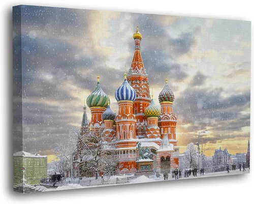 Vista 35 de SpiritualHands Lienzo decorativo para pared, diseño de lugares famosos del patrimonio mundial, carteles enmarcados escénicos, paisajes modernos, 01