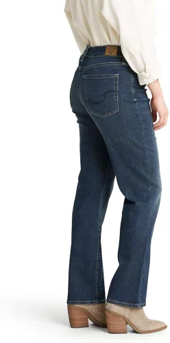 Vista 2 de Signature by Levi Strauss Co Gold Label jeans rectos para mujer que favorecen la figura Standard and Plus