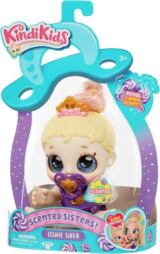 Vista 3 de Kindi Kids Muñecas perfumadas de 6.5 pulgadas y 2 accesorios - Teenie Tiara