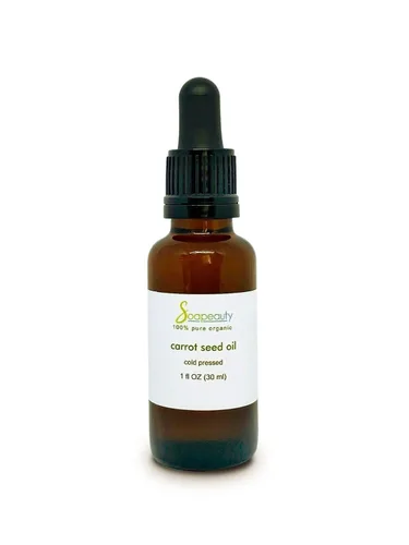 Vista 2 de Soapeauty Aceite de semilla de zanahoria 100% puro sin refinar prensado en frío virgen (0.5 oz (0.5 fl oz) Euro Dropper)