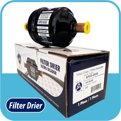 Vista 5 de Appli Parts APFD-053S 3/8 pulgadas de línea líquida refrigerante AC Filtro Secador HVAC Refrigeración 053S ODF Soldadura por sudoración conexión