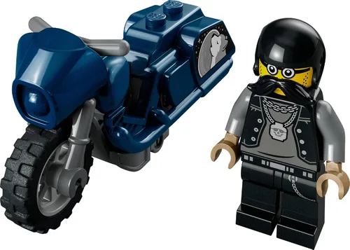 Vista 2 de LEGO City Stuntz Touring Stunt Bike 60331 - Juego de juguetes de construcción; bicicleta de volante para niños, niñas y niños a partir de 5 años