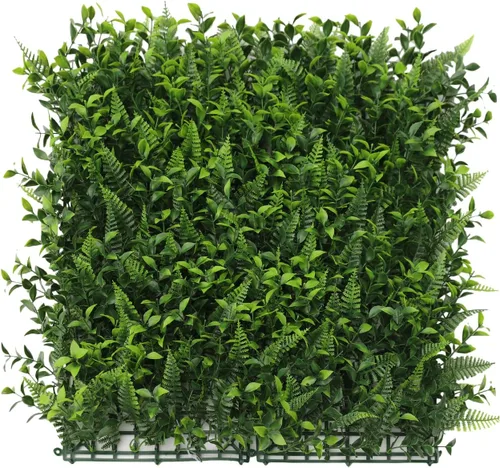Vista 18 de Windscreen4less 1 panel artificial de boj de 40 x 40 pulgadas, decoración de pared verde hierba sintética para decoración de interiores y Panel 3D