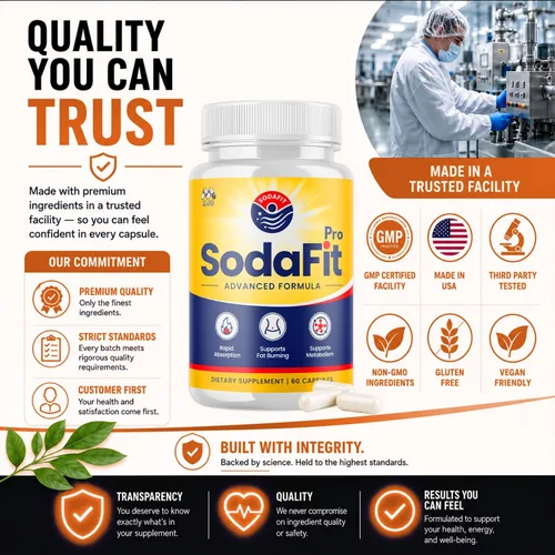 Vista 7 de SodaFit Capsules, Soda Fit Pro - Píldoras de apoyo para el peso, paquete