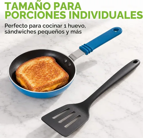 Vista 3 de Ecolution Kitchen Extras - Sartén (5-1/2 pulgadas), color azul