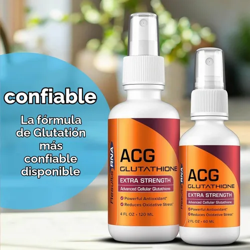 Vista 6 de Suplemento ACG Glutatión fuerza extra (Glutatión celular avanzado) de Results RNA, 2 onza