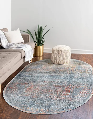 Vista 12 de Unique Loom Newport Collection - Alfombra Kingscote (2' x 3' 11" Runner, Multi/ Marfil)