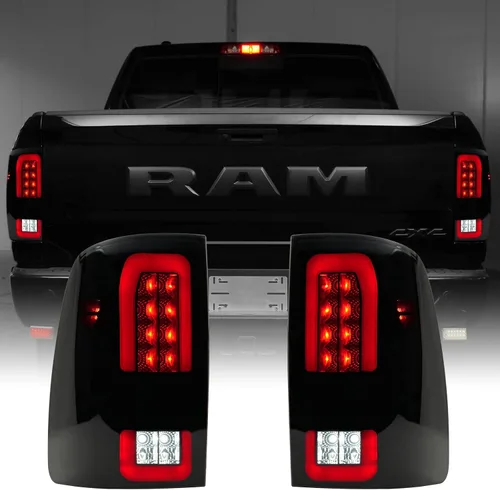 Vista 9 de Luces traseras LED para Dodge RAM 1500 2009-2018/2500 3500 Luz trasera LED