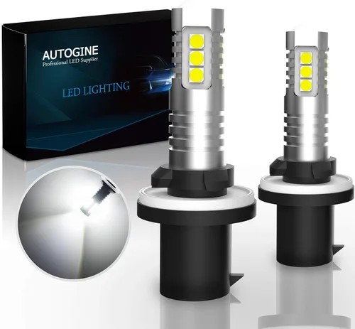 Vista 11 de AUTOGINE Bombillas LED antiniebla H3, 2000 lúmenes, extremadamente brillantes, 3030-SMD H3, bombillas LED con proyector para automóviles