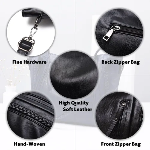 Vista 6 de synen para mujer bolsos funda señoras bolso de hombro de bolsos bolsas bolso bolsa