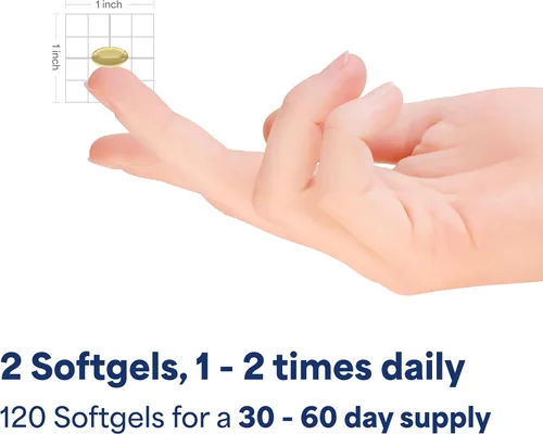 Vista 5 de Puritan's Pride Q-Sorb™ Coenzima CoQ10 suplemento dietético para la salud del corazón, salud de las encías orales y apoyo al envejecimiento