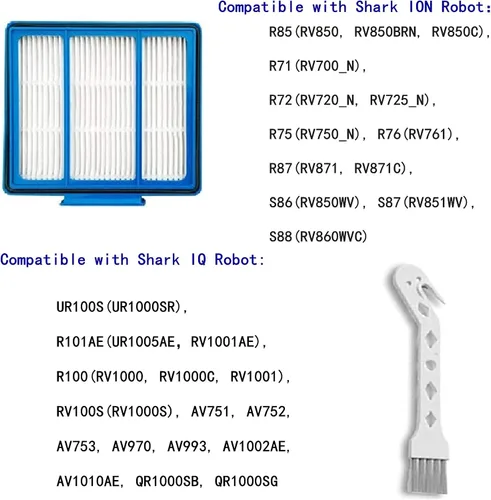 Vista 2 de Filtro de repuesto para aspiradora Shark IQ R101AE RV1000AE AV911s RV912S AV1002AE AV911S UR1000SR UR1005AE QR1000SB QR1000SG AV993 RV1002AE