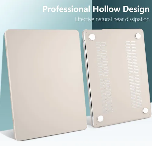 Vista 5 de TWOLSKOO Funda para MacBook Air de 15 pulgadas M5 M4 M3 M2 (2026-2023) A3448 A3241 A3114 A2941, carcasa rígida y protector de pantalla, cubierta