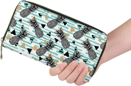 Vista 2 de Cartera de viaje para mujer, estilo bohemio, monedero, monedero, embrague, funda para teléfono celular