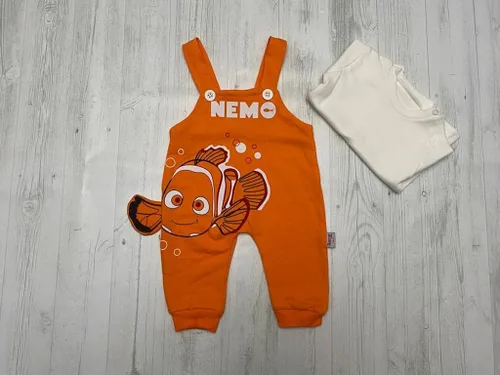 Vista 6 de Finding Nemo - Overol de algodón para bebé con camiseta de manga larga para recién nacidos y bebés, 2 piezas, unisex