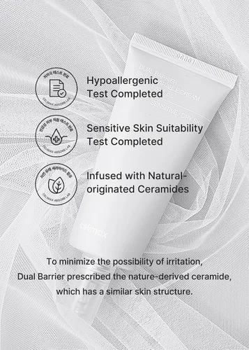 Vista 6 de celimax Crema de Doble Barrera Skin Wearable Crema Hidratante Facial de Larga Duración con Ceramidas, Ácido Hialurónico, Hidratante, Humectante