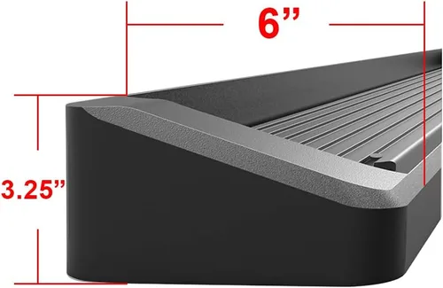 Vista 3 de APS Estribos prémium de 6 pulgadas, color negro, compatibles con Ford Expedition SUV de 4 puertas 18-23