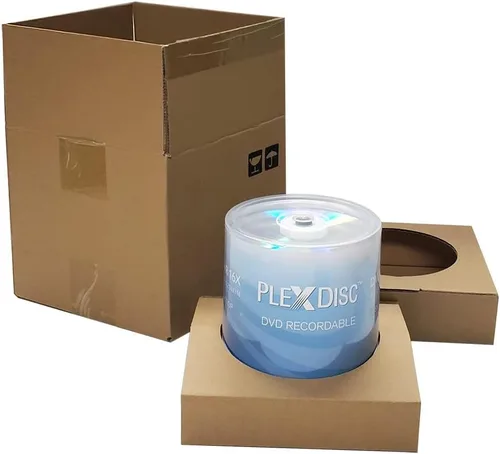 Vista 2 de DVD+R 4.7GB 16x Disco superior plateado grabable - husillo de 100 discos (FFP) 63C-115-BX Negro