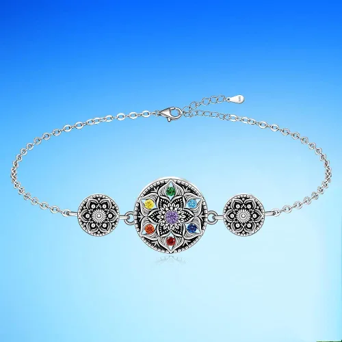 Vista 9 de Red Cardinal Bracelet Flamingo Turtle Bracelet Cat Dog Paw Print Bracelets for Women Sterling Silver Cute Animal Jewelry Gifts Friendship Mothers