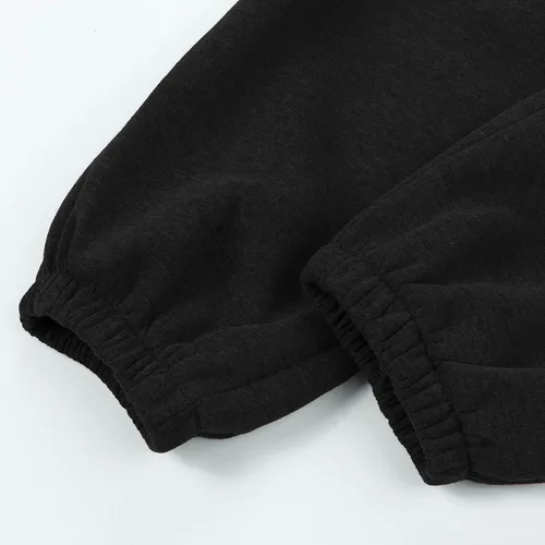 Vista 5 de Pantalones deportivos de cintura alta para mujer, pantalones deportivos para gimnasio, atléticos, holgados, con bolsillos