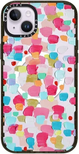 Vista 208 de CASETiFY Impact - Funda para iPhone 13 [protección contra caídas de 6.6 pies/compatible con Magsafe] Black Kingsnake, color negro transparente