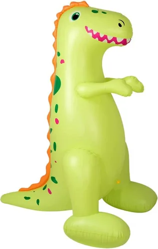 Vista 4 de Float Joy Rociador inflable de 5.5 pies, dinosaurio gigante T-REX, gran regalo para niños y adultos, juguete de agua para decoración de fiesta