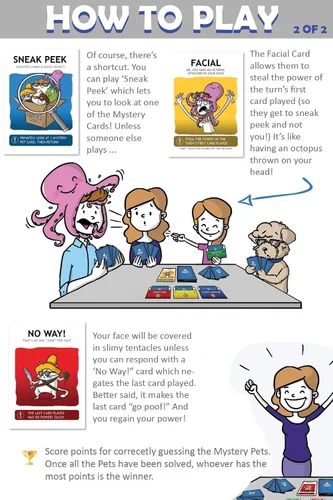 Vista 6 de Shady Pets Juego de cartas: divertido juego familiar para niños, adolescentes y adultos, de 2 a 6 jugadores, ideal para noches de juegos, fiestas