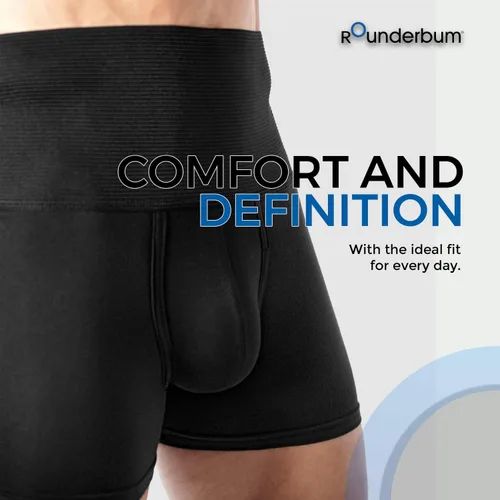 Vista 6 de Rounderbum Mens Underwear Mens Boxer Briefs Compression Tech - Slim Fit Boxer Briefs - Comfortable Cotton Underwear