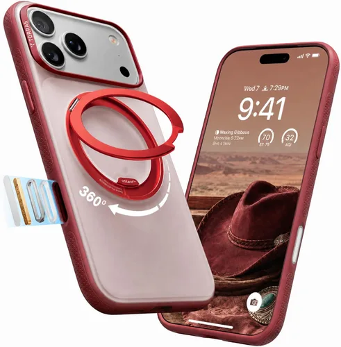 Vista 14 de TORRAS - Funda con soporte magnético 360° para iPhone 17 Pro Max de 6.9 pulgadas, compatible con MagSafe, protección 4X de grado militar, delgada