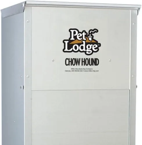 Vista 7 de Little Giant Chow Hound - Medidor pesado, capacidad de 25 libras, plateado