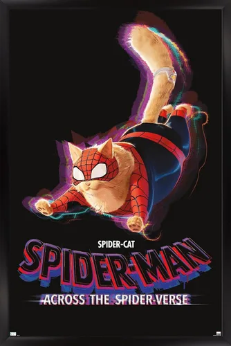Vista 8 de Marvel Spider-Man: Across The Spider-Verse - Póster de pared de una hoja de Spider-Cat, 22.4 pulgadas de largo x 14.7 pulgadas de ancho, versión