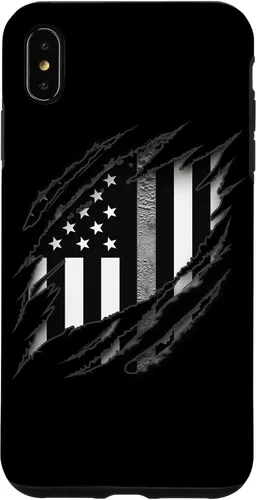 Vista 11 de Correctional Correctional Officers Silver Line - Carcasa para iPhone 16 con la bandera estadounidense