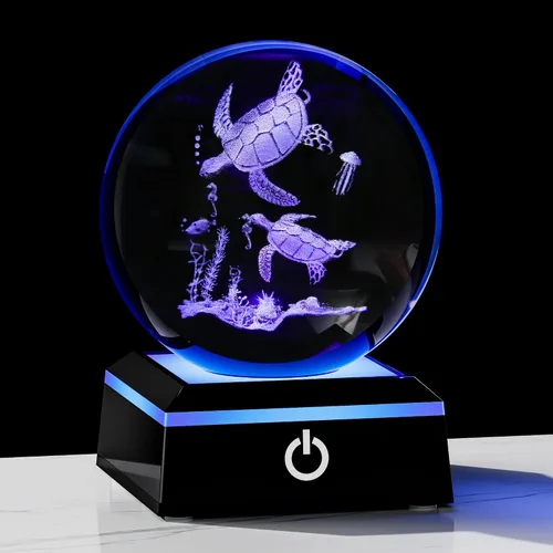 Vista 9 de Qianwei Regalos de mariposa para mujeres con bola de cristal 3D de 3.14" - 80mm, figuras de animales de cristal con láser, estatuas para decoración