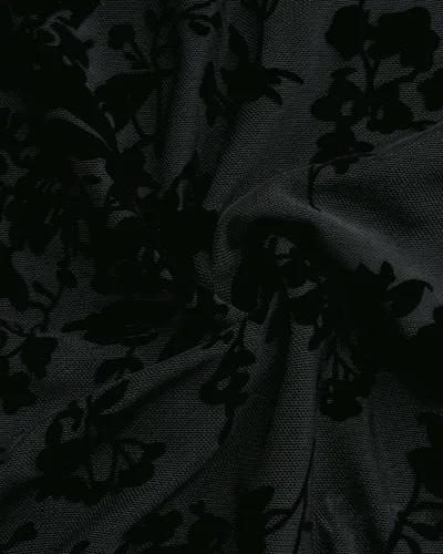 Vista 4 de Timeson Blusas de manga corta con cuello en V para mujer, camisas florales de doble capa de malla