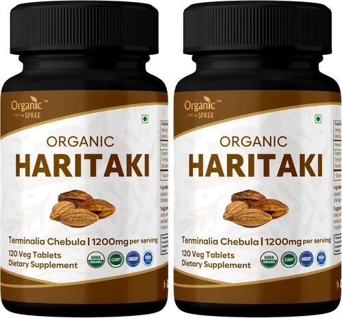 Vista 9 de ORGANIC SPREE Haritaki 120 tabletas Terminalia chebula – Suplemento para el despertar del tercer ojo – Suministro de 60 días – Apoya la digestión