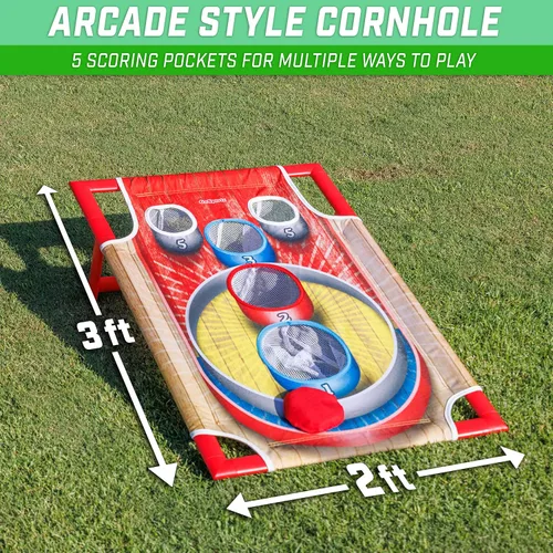 Vista 2 de GoSports 3 x 2 ft Arcade Cornhole Game - Portable Bean Bag Toss Game