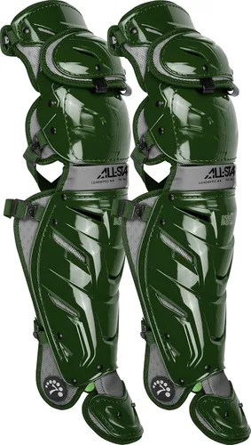 Vista 22 de All-Star Adult System 7 - Protector de piernas, recortado gris, corto de 15.5 pulgadas de longitud
