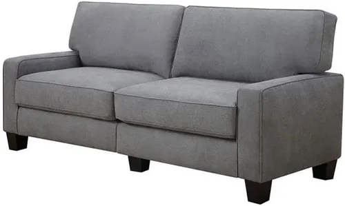 Vista 12 de Pemberly Row Sofá moderno de 73 pulgadas con brazos de riel con fundas extraíbles, color beige