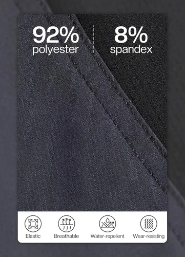 Vista 2 de BERGRISAR Pantalones cortos de ciclismo para hombre, corte holgado, con 6 bolsillos
